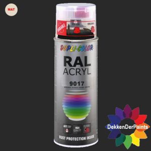 DupliColor RAL 9017 MAT Verkeerszwart