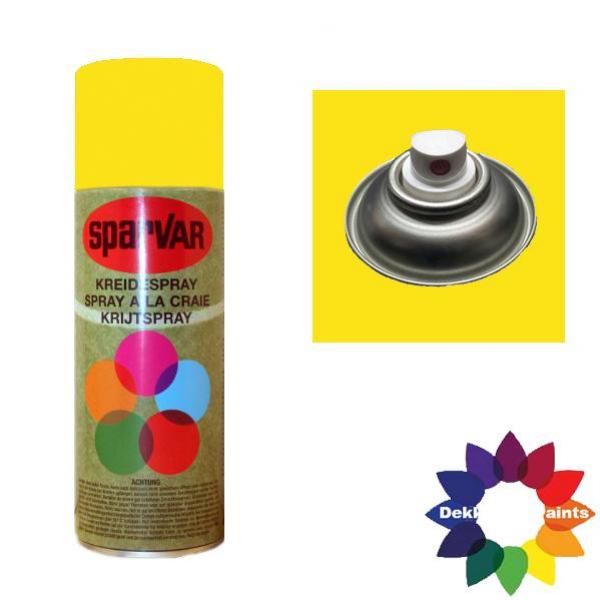 Krijt Spray Standaard Ventiel Fluor Geel 400ml 6000633