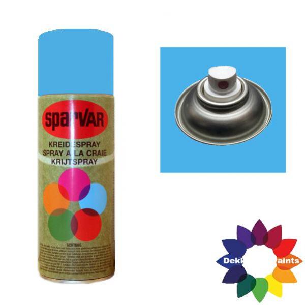 Krijt Spray Standaard Ventiel Fluor Blauw 400ml 6000657