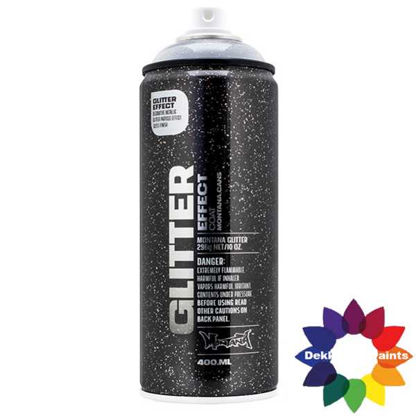 Montana Glitter Effect Spray EGCSilver Silver Transparant 400 ml 415425