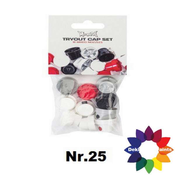 nr.25 385049 Cap Try Out set van 10 (1 set)